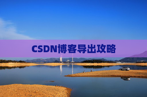 CSDN博客导出攻略